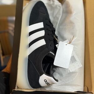 Adidas Black and White Sportswear Shoes